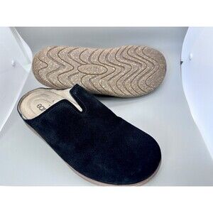 Earth~Women’s~”Flan”  Round Toe Gray Suede Casual Slip On Flat Mules~Size 9.5